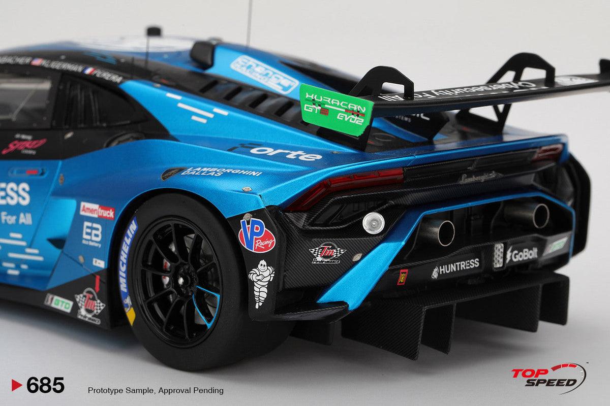 STM Diecast Topspeed Lamborghini Huracan GT3 EVO2 #78 Forte Racing IMSA 2025 Daytona 24hrs Blue...