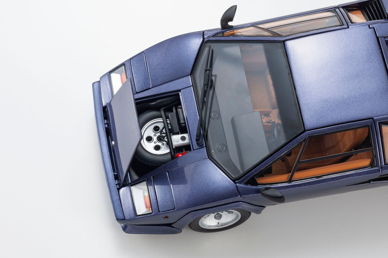 Kyosho Lamborghini Countach LP5000 Quattrovalvole Blue Metallic 1:18