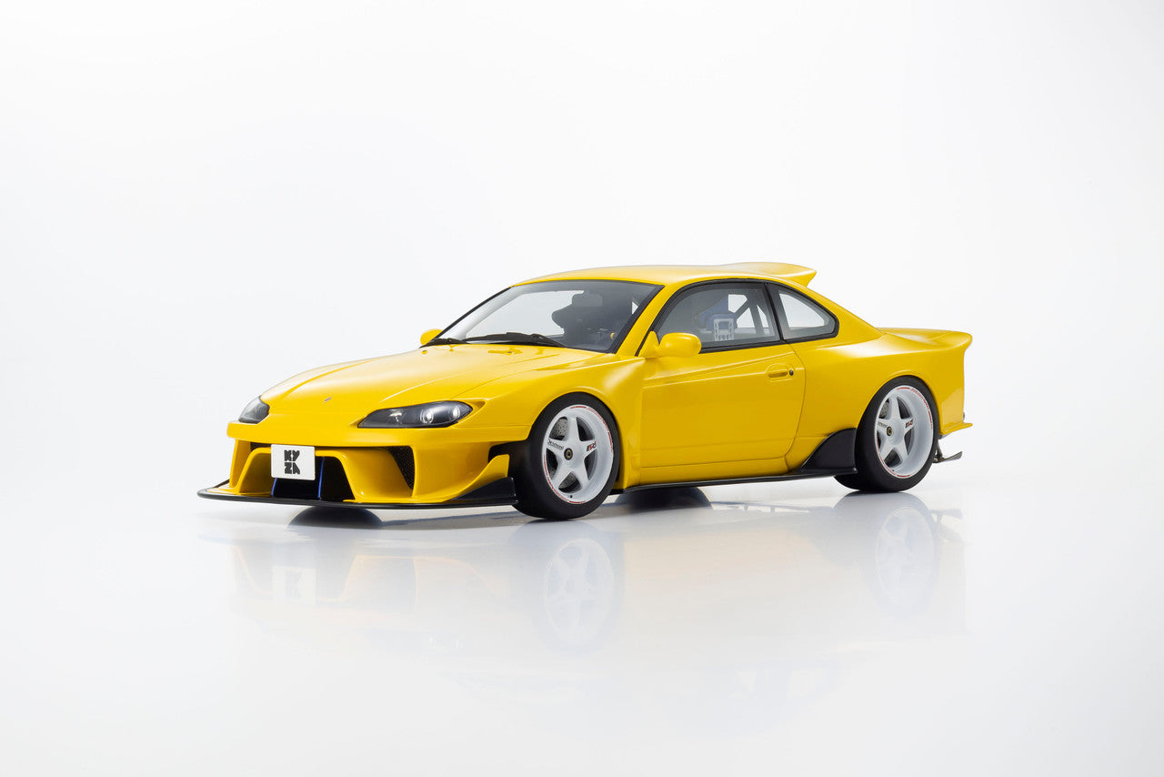 Kyosho Nissan Silvia (S15) Khyzyl Saleem Yellow 1:18