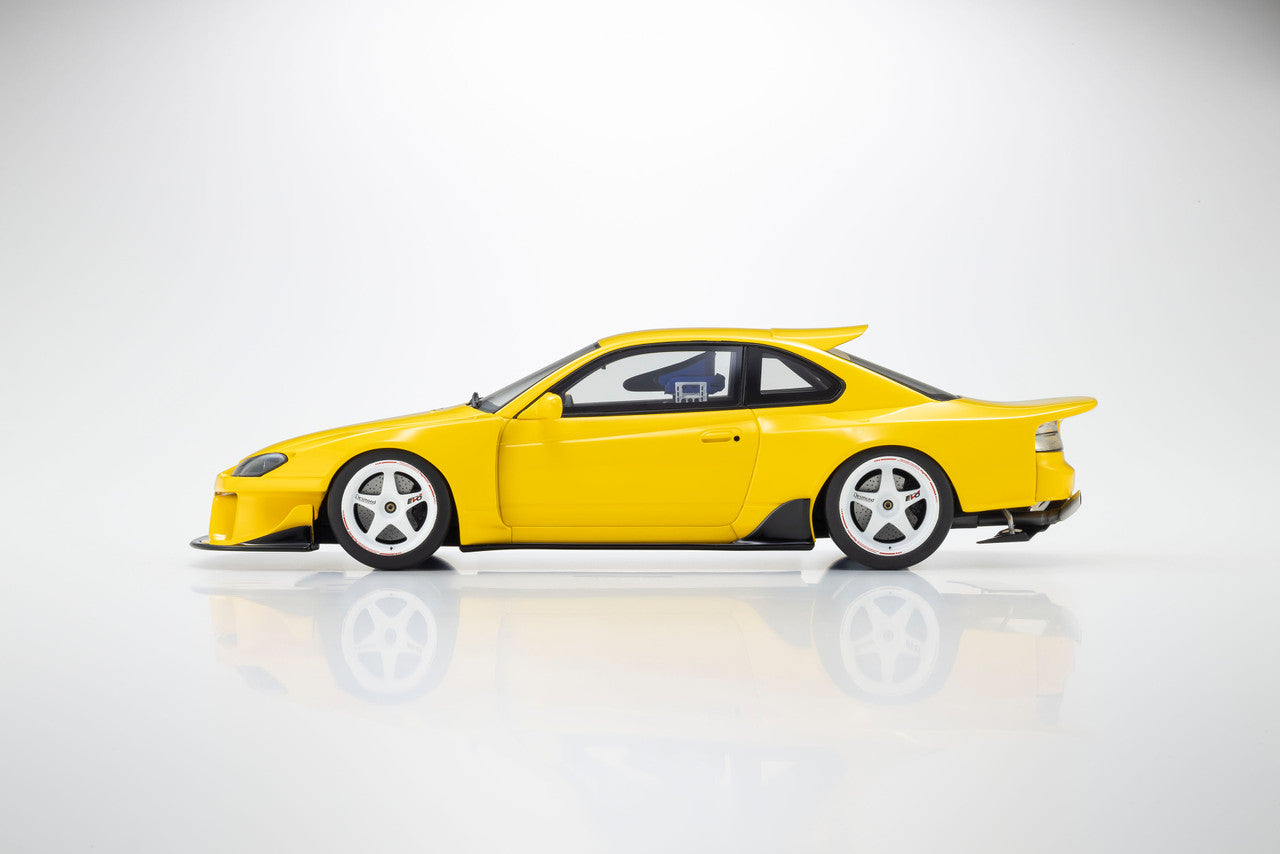 Kyosho Nissan Silvia (S15) Khyzyl Saleem Yellow 1:18