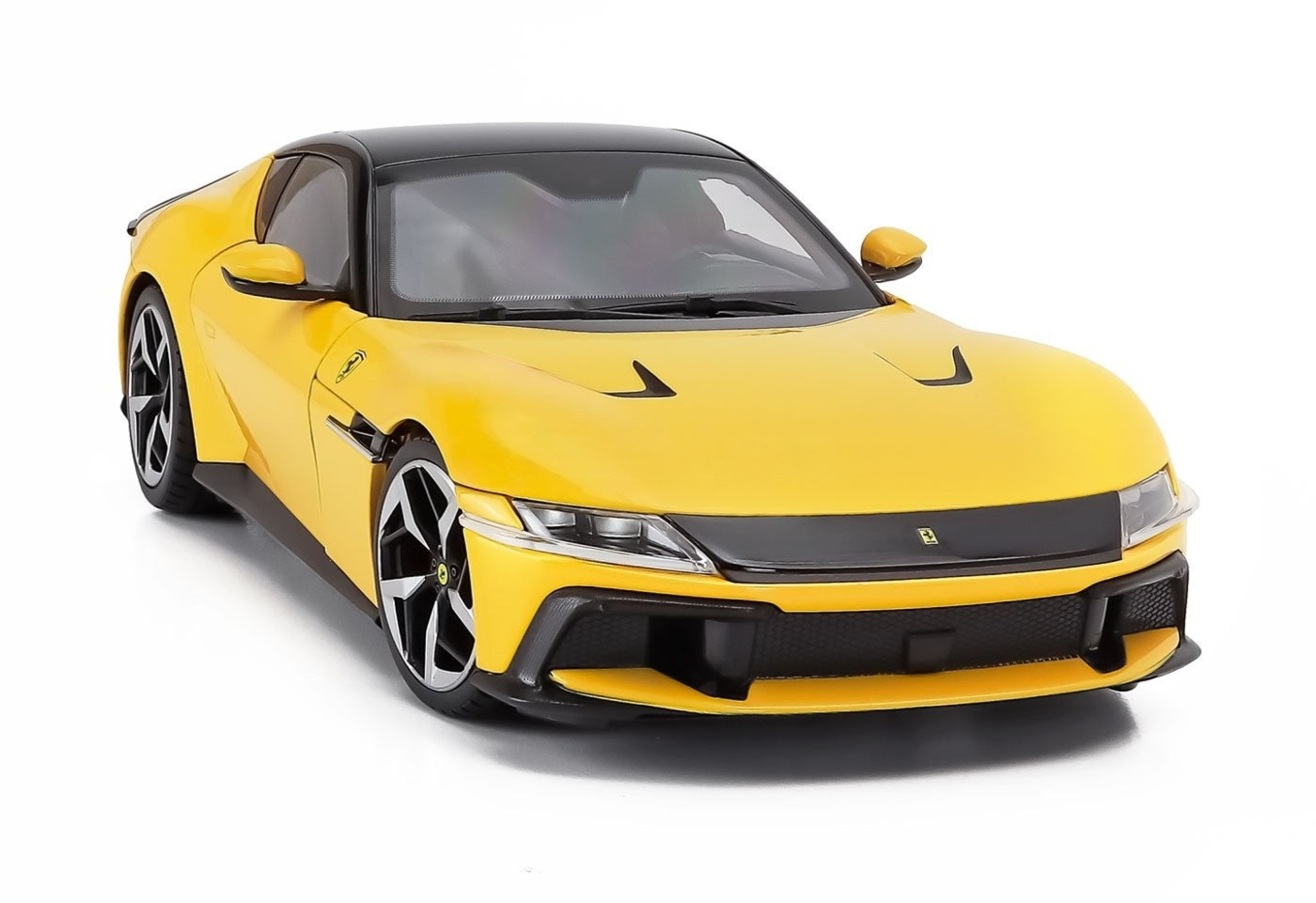 Polistil 2024 Ferrari 12Cilindri Giallo Modena (Yellow) High Fidelity WITH DISPLAY 1:18