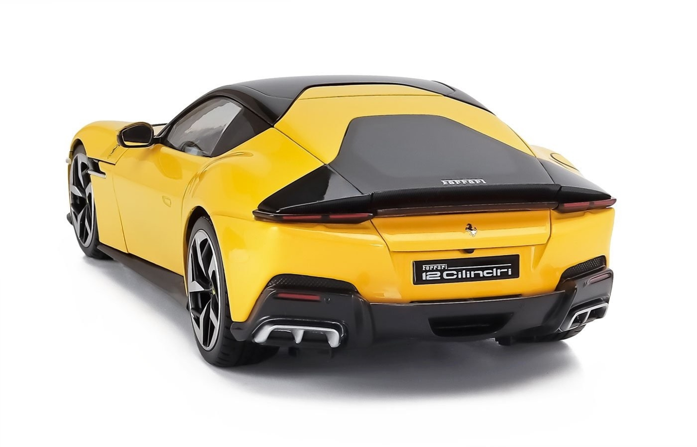 Polistil 2024 Ferrari 12Cilindri Giallo Modena (Yellow) High Fidelity WITH DISPLAY 1:18
