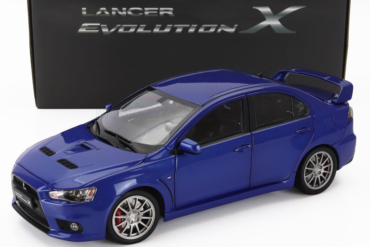 Sun-Star 2007 Mitsubishi Lancer Evolution X Blue Metallic 1:18