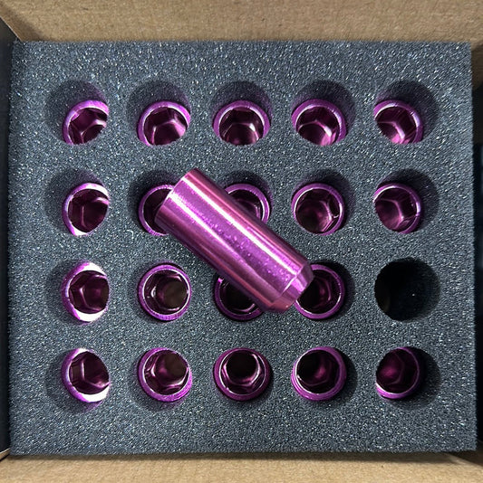 Speedzone Performance LLC NNR Inner Hex Lug Nuts – 12x1.5 Thread Size – Pink Finish – Set