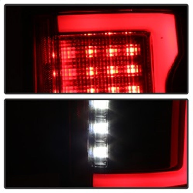 FR SPORT Spyder 15-18 Ford F-150 Light Bar LED Tail Lights (w/Blind Spot) - Black...