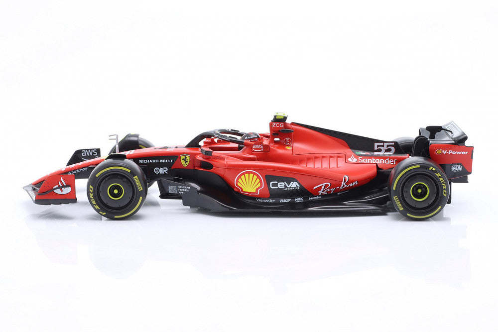 STM Diecast Bburago Ferrari F1 SF-23 Team Scuderia Ferrari HP #55 World Champion 2023 (Sainz)...