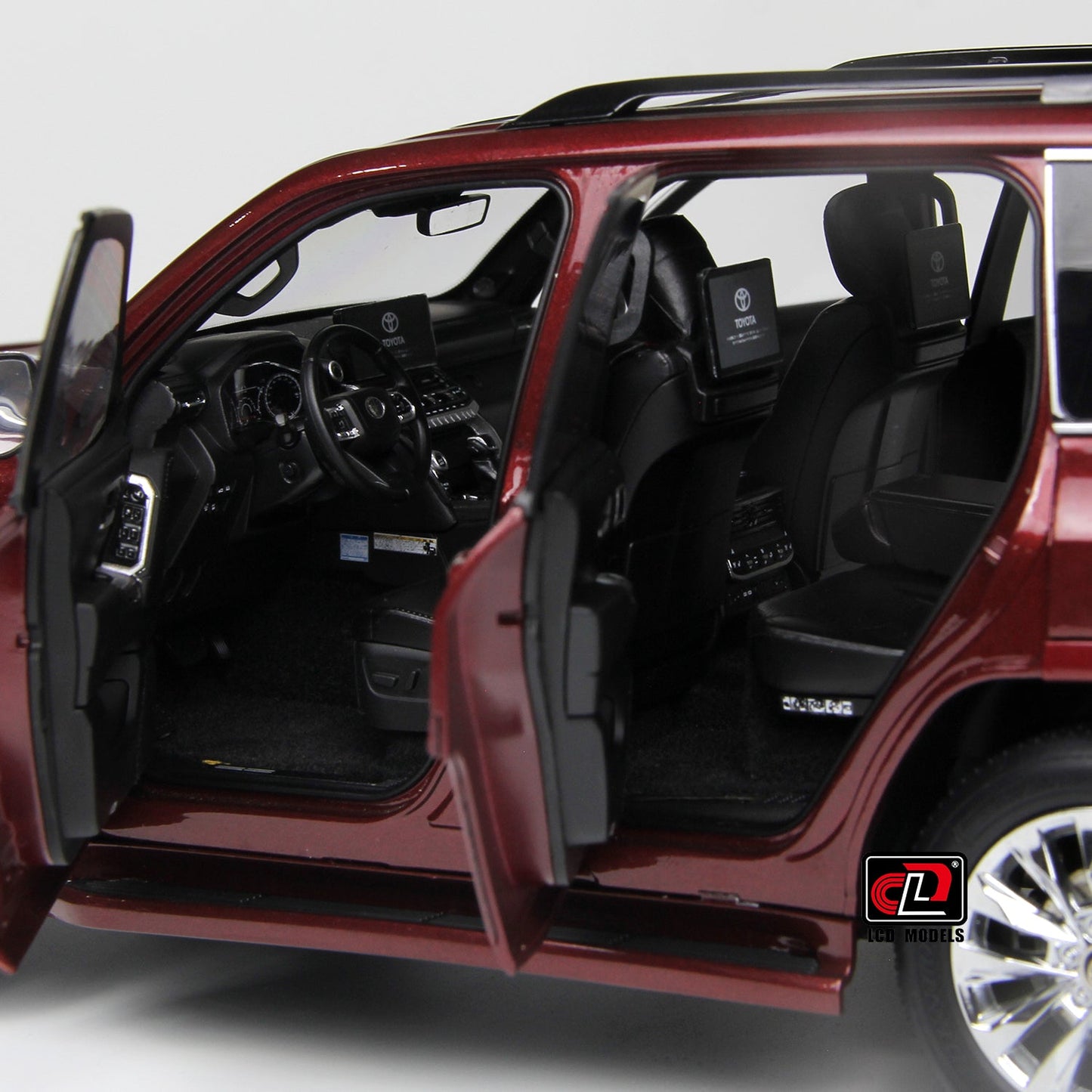 LCD Toyota Land Cruiser 300-ZX Dark Red 1:18