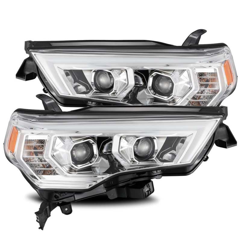 AlphaRex 14-20 Toyota 4Runner PRO-Series Projector Headlights Plank Style Chrm w/Sequential Signal 880731 *Discontinued