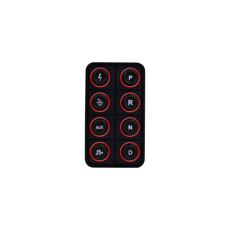 AEM EV 8 Button Keypad CAN Based Programmable Backlighting