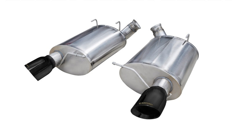 FR SPORT Corsa 11-12 Ford Mustang Shelby GT500 5.4L V8 Black Sport Axle-Back Exhaust 14320BLK