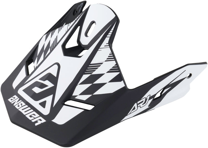 Answer AR1 Sweep Visor Black/White 442920