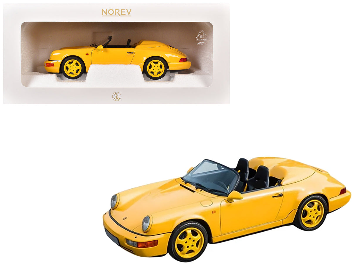Rapid Vehicles Porsche 911 Speedster Speed Yellow 1/18 Diecast Model Car by Norev  free shipping...