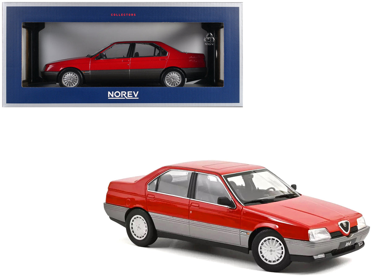Rapid Vehicles 1991 Alfa Romeo 164 Red 1/18 Diecast Model Car by Norev  free shipping USA - View 2