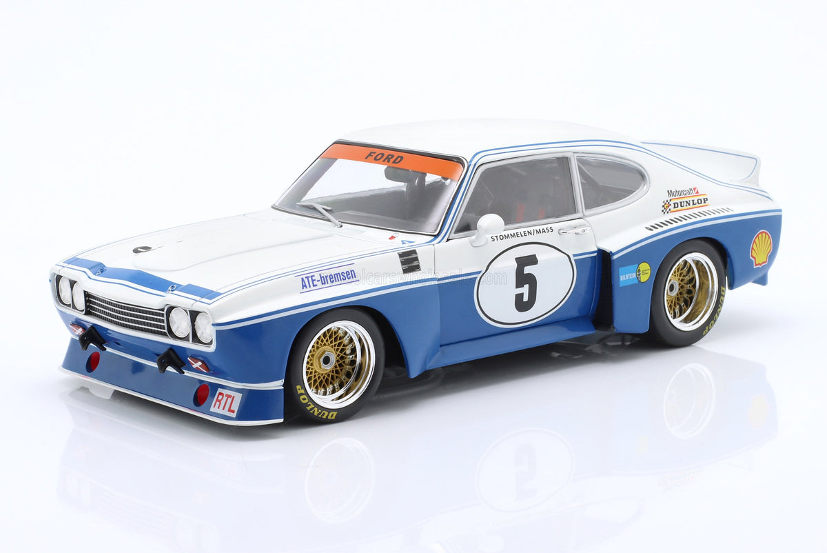STM Diecast Werk83 1974 Ford Capri RS 3100 No 5 ETCC Zandvoort Blue White 1:18