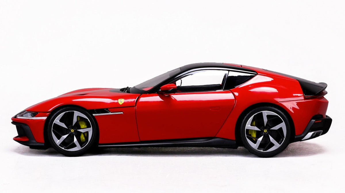 STM Diecast Polistil 2024 Ferrari 12Cilindri Rosso Corsa (Ferrari Red) High Fidelity 1:18 - View 4