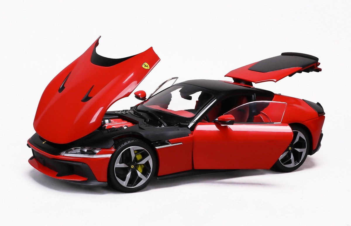 STM Diecast Polistil 2024 Ferrari 12Cilindri Rosso Corsa (Ferrari Red) High Fidelity 1:18 - View 5