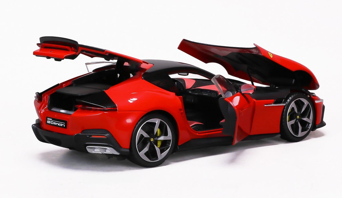 STM Diecast Polistil 2024 Ferrari 12Cilindri Rosso Corsa (Ferrari Red) High Fidelity 1:18 - View 6