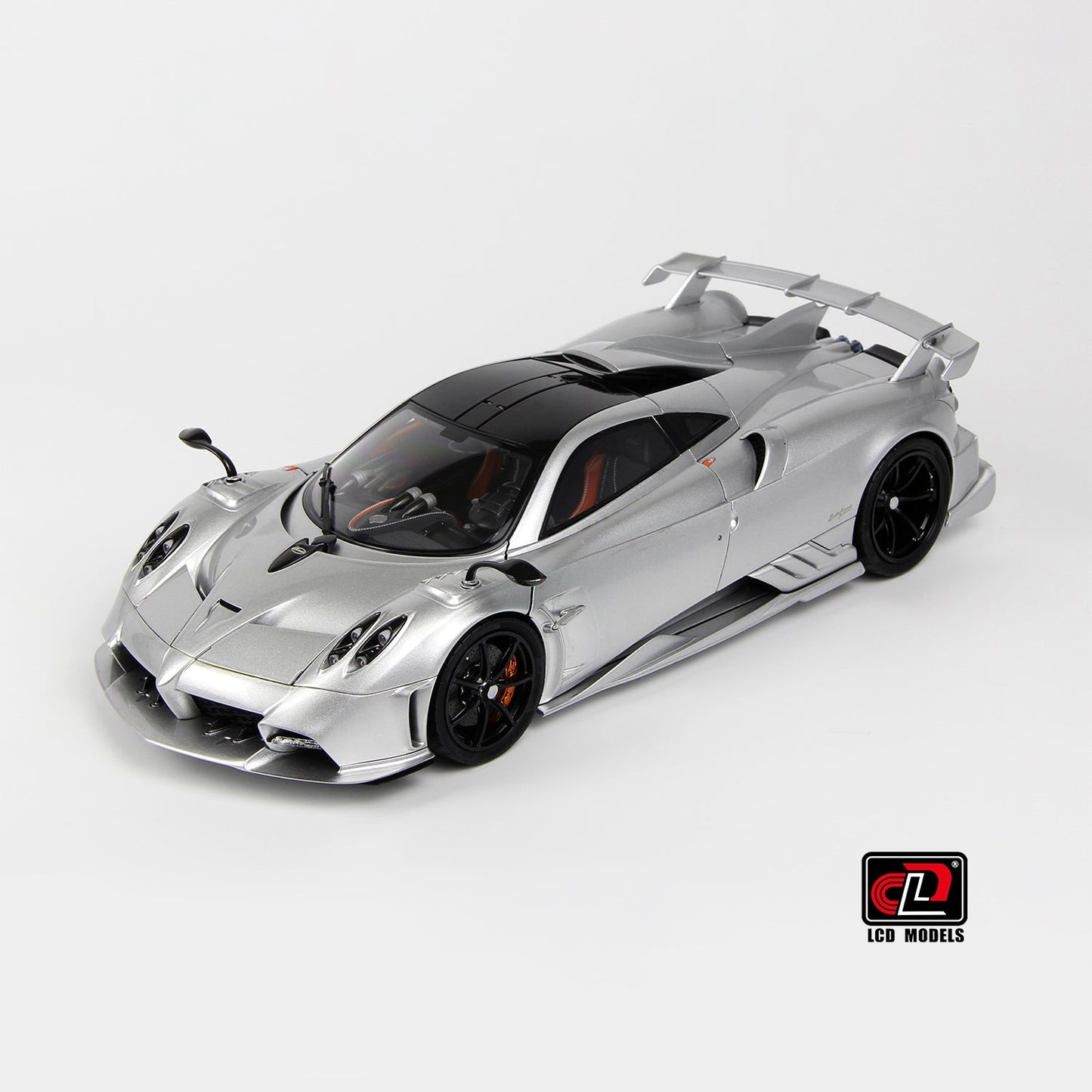 LCD 2020 Pagani Imola Silver w/ Black Wheels 1:18