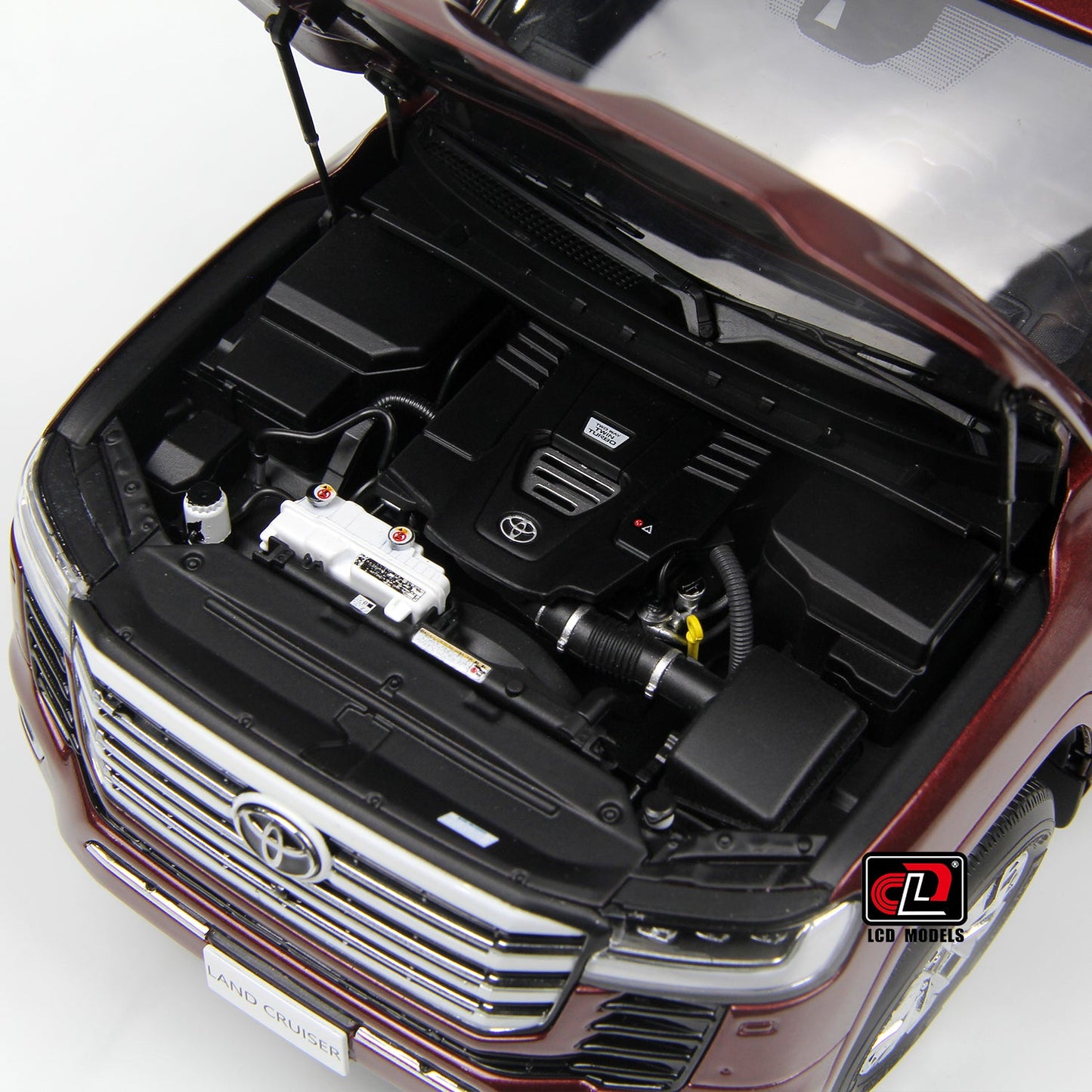 LCD Toyota Land Cruiser 300-ZX Dark Red 1:18