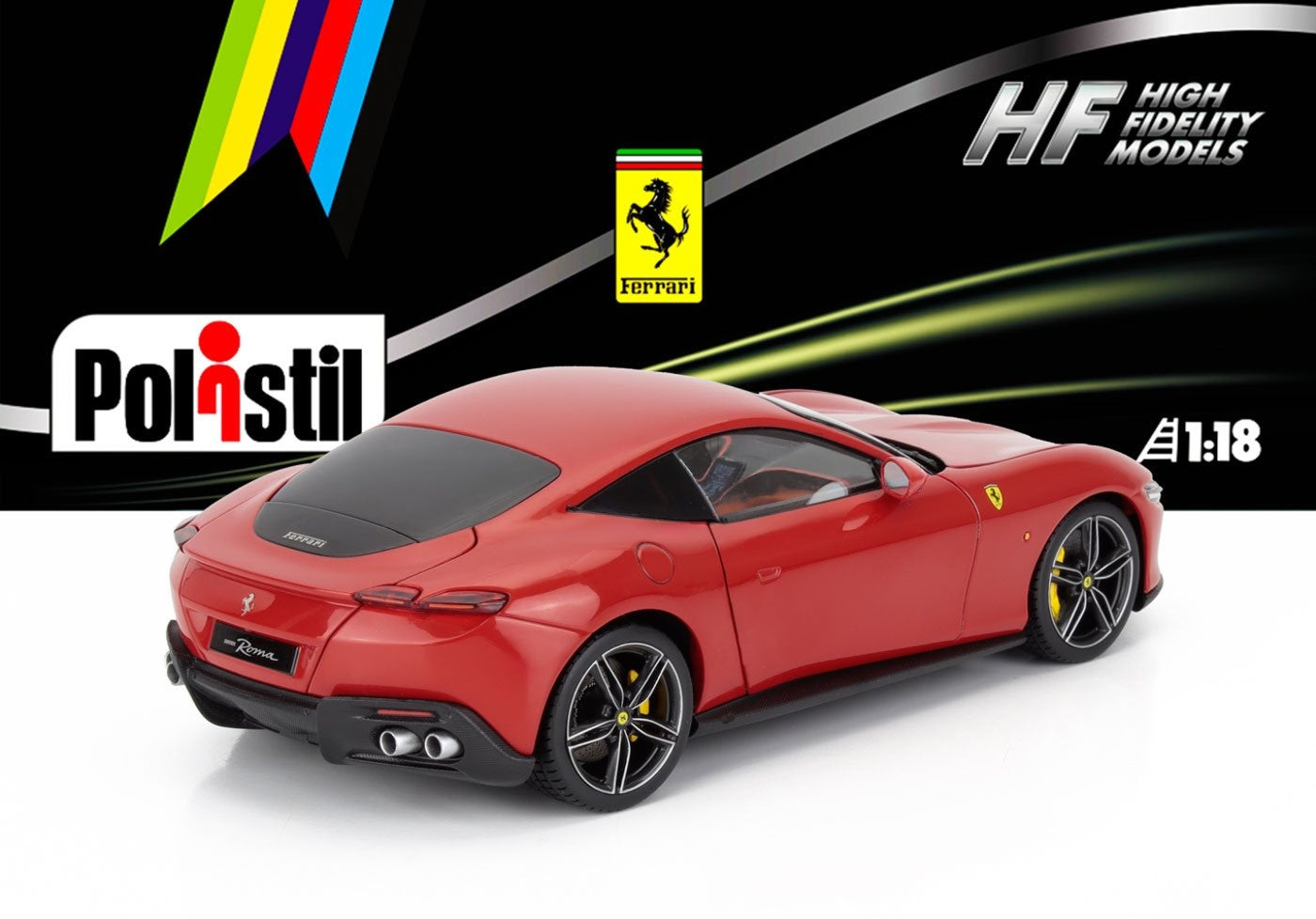 Polistil 2019 Ferrari Roma Rosso Corsa (Ferrari Red) High Fidelity 1:18
