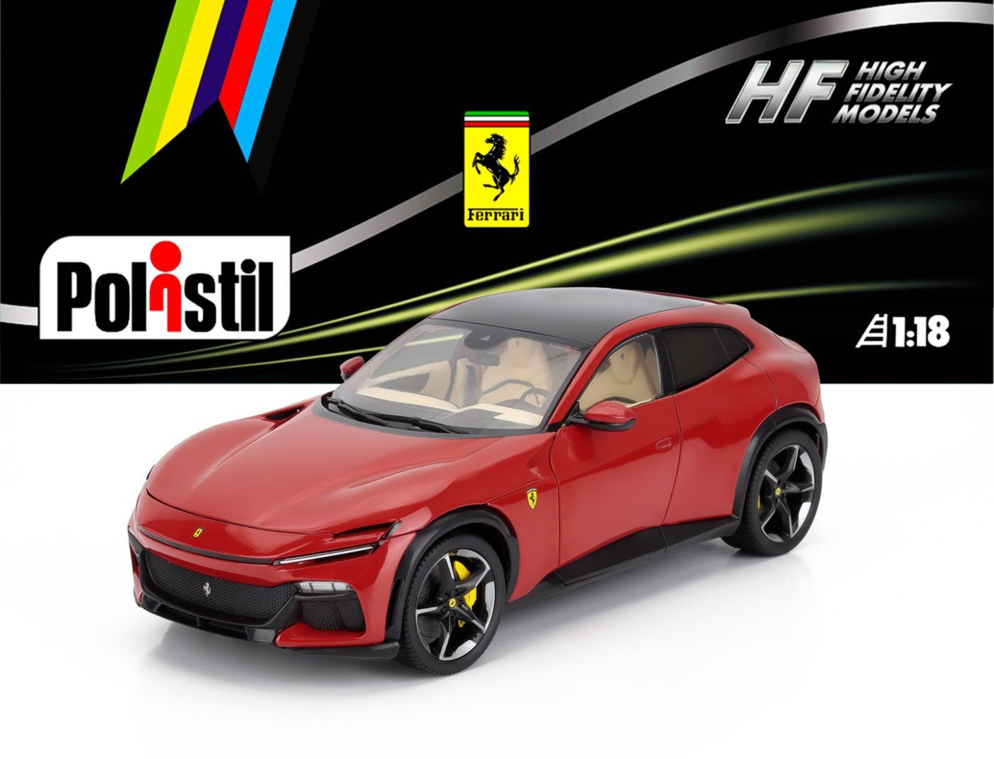 Polistil 2022 Ferrari Purosangue Rossa Corsa High Fidelity 1:18