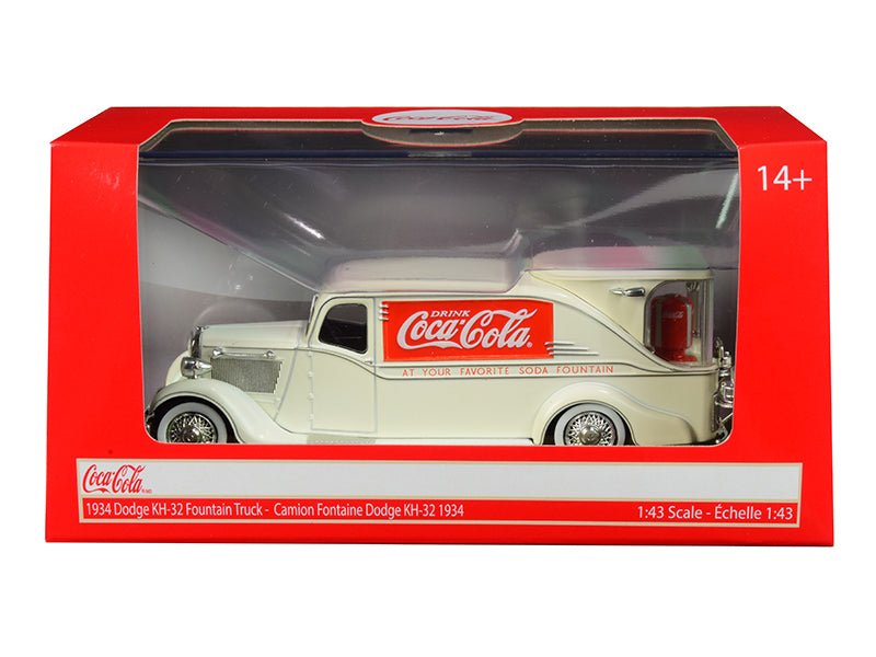 Rapid Vehicles 1934 Dodge KH-32 Streamline Fountain Truck "Coca-Cola" Cream 1/43 Diecast Model...