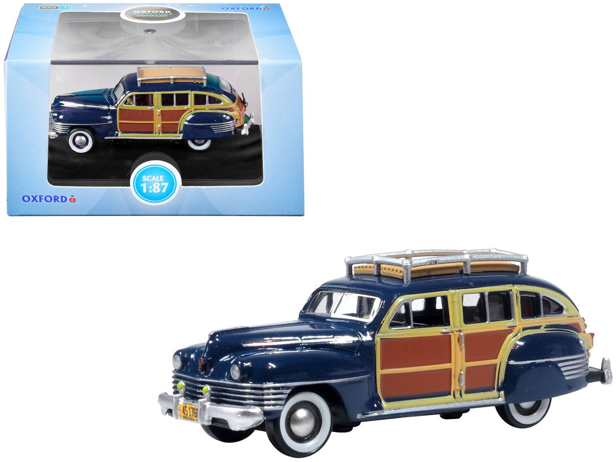 Rapid Vehicles 1942 Chrysler Town & Country Woody Wagon South Sea Blue with Wood Panels and Roof...