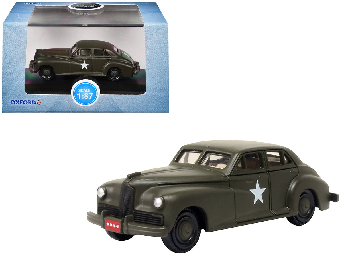 Rapid Vehicles 1942 Packard Clipper Touring Sedan "US Army Staff Car" Olive Drab 1/87 (HO) Scale...