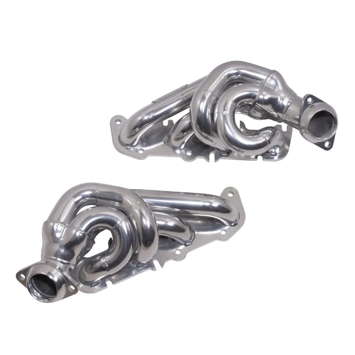 Ford F150 5.0 Coyote 1-3/4 Shorty Tuned Length Exhaust Headers Polished Silver Ceramic 11-14