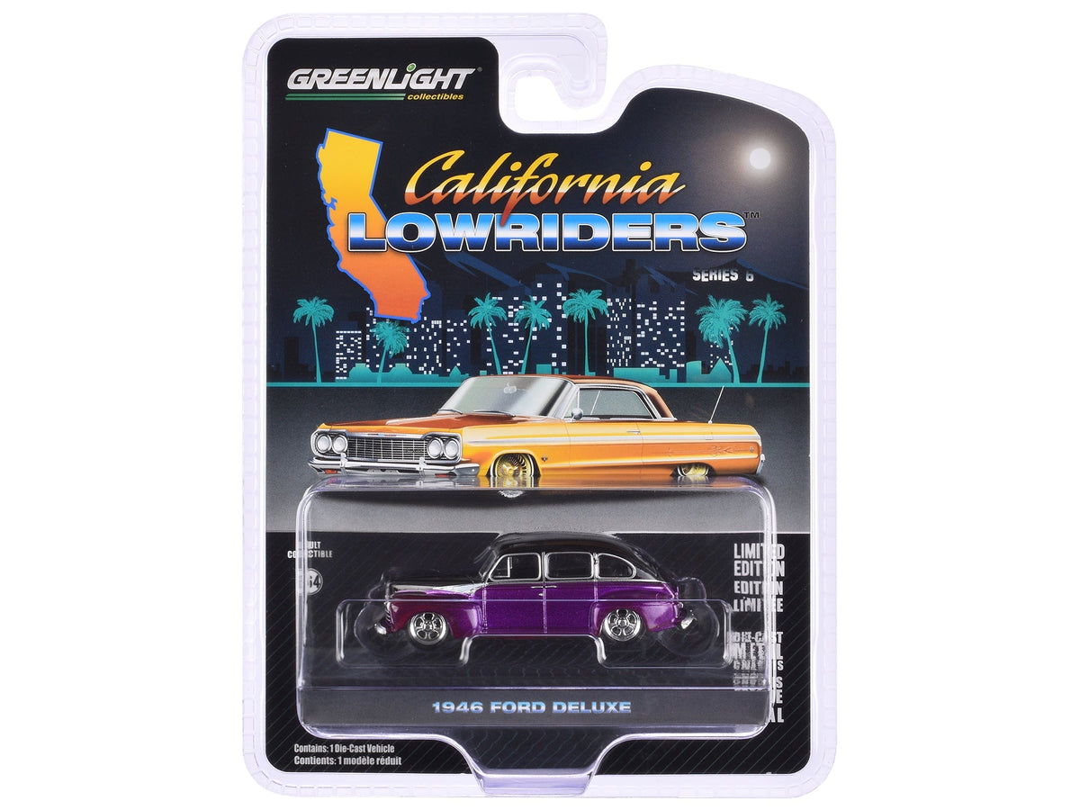 Rapid Vehicles 1946 Ford Fordor Super Deluxe Dark Purple Metallic and Black "California...