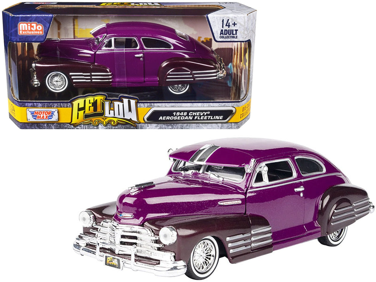 Rapid Vehicles 1948 Chevrolet Aerosedan Fleetside Lowrider Purple Metallic and Dark Purple...
