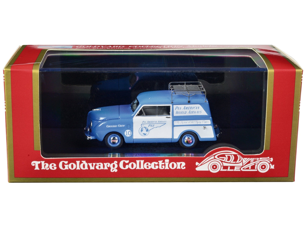 Rapid Vehicles 1948 Crosley Station Wagon Blue and White "Pan American Airways Ground Crew" with...