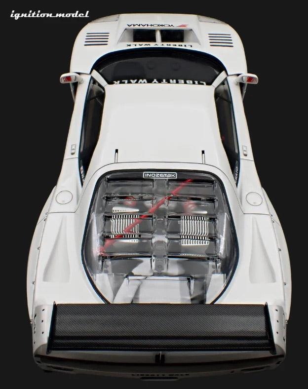 Ignition-Model 2023 Ferrari F40 LBWK LB-Works 40 Japan White 1:18