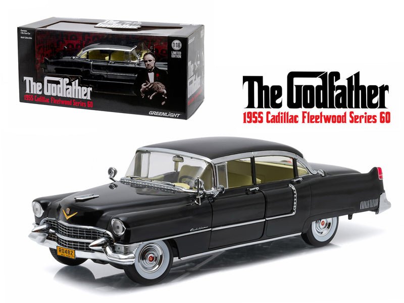 Rapid Vehicles 1955 Cadillac Fleetwood Series 60 Special Black "The Godfather" (1972) Movie 1/18...
