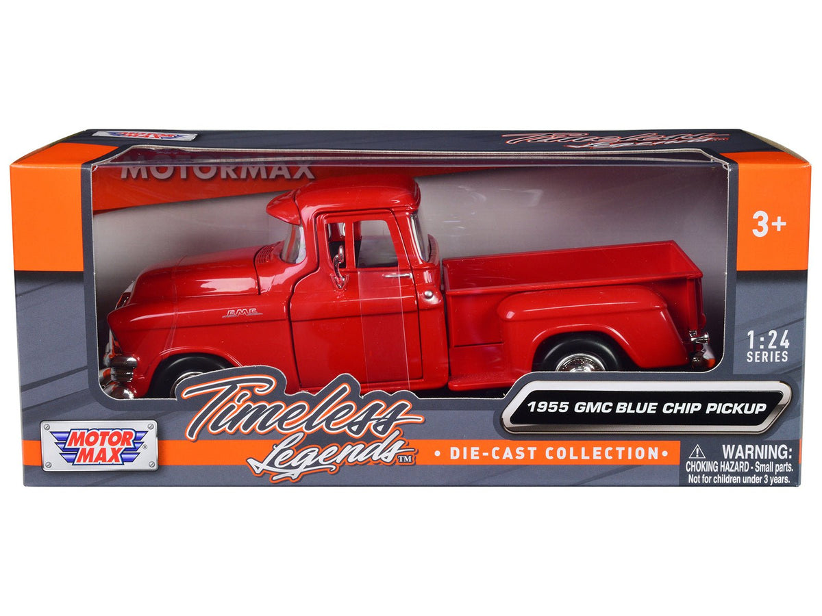 Rapid Vehicles 1955 GMC Blue Chip Pickup Truck Red "Timeless Legends" Series 1/24 Diecast Model...