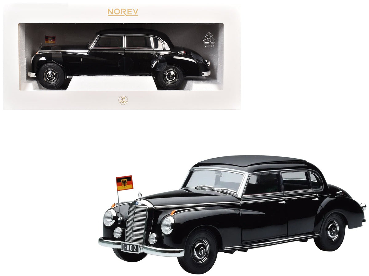 Rapid Vehicles 1955 Mercedes-Benz 300 Black "German Chancellor Konrad Adenauer" 1/18 Diecast...