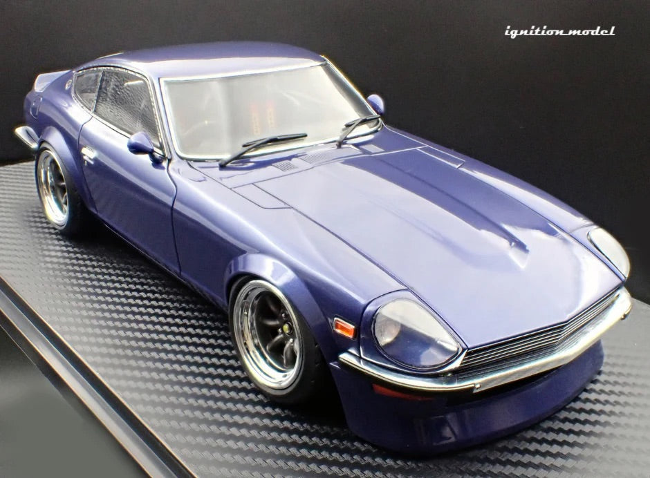 Ignition-Model Nissan Fairlady Z Wangan 'Midnight Devil's Z" Blue 1:18
