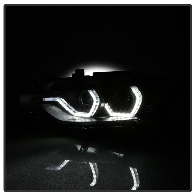 FR SPORT Spyder 12-14 BMW F30 3 Series 4DR Projector Headlights - Black PRO-YD-BMWF3012-AFSHID-BK...