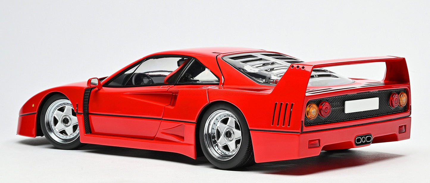 Motorhelix 1987 Ferrari F40 Rossa Corsa Red 1:18 WITH DISPLAY