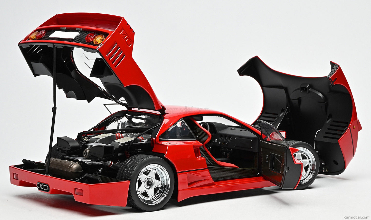 Motorhelix 1987 Ferrari F40 Rossa Corsa Red 1:18 WITH DISPLAY