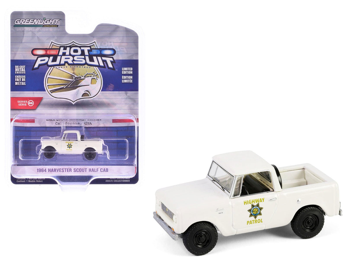 Rapid Vehicles 1964 Harvester Scout Half Cab Pickup Truck "California Highway Patrol" Beige "Hot...