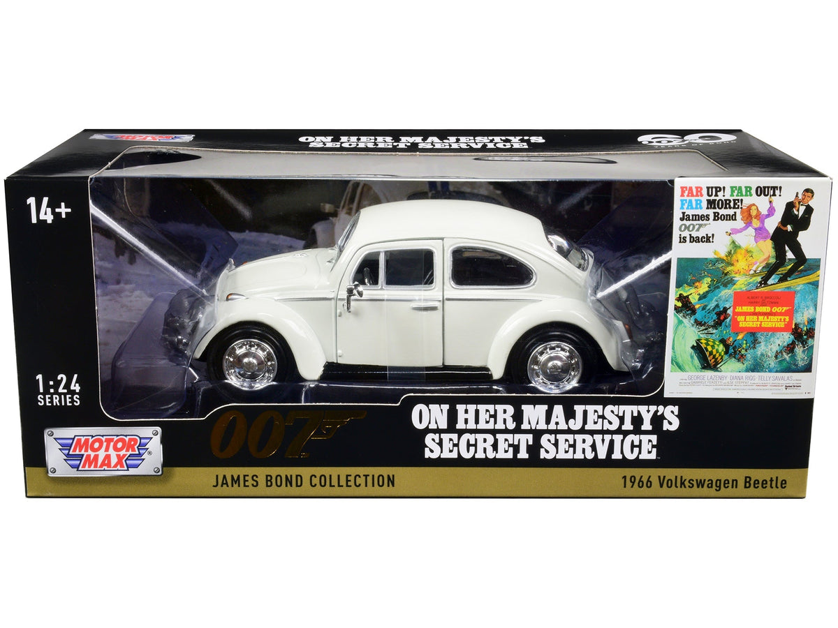 Rapid Vehicles 1966 Volkswagen Beetle White James Bond 007 "On Her Majesty's Secret Service"...