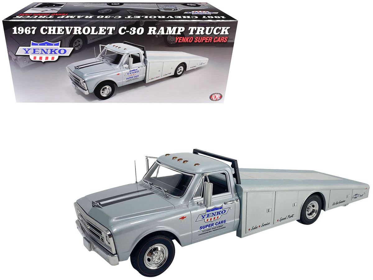 Rapid Vehicles 1967 Chevrolet C-30 Ramp Truck "Yenko Super Cars" Silver Metallic Limited Edition...