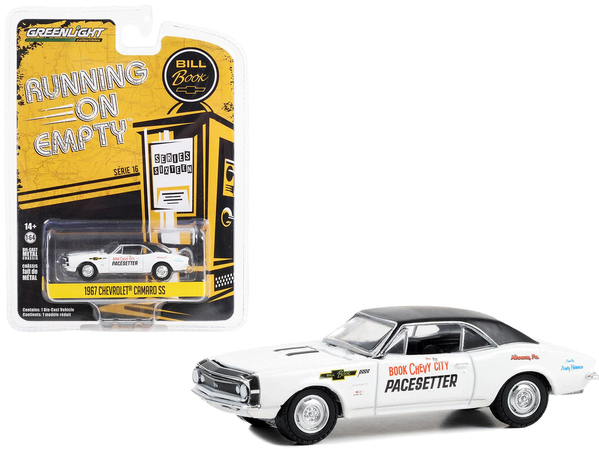 Rapid Vehicles 1967 Chevrolet Camaro SS White with Black Top "Book City Chevy Pacesetter -...