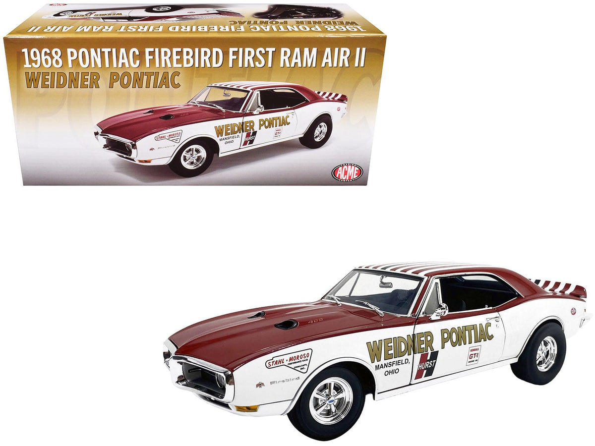 Rapid Vehicles 1968 Pontiac Firebird "First Ram Air II - Weidner Pontiac" White and Red with...