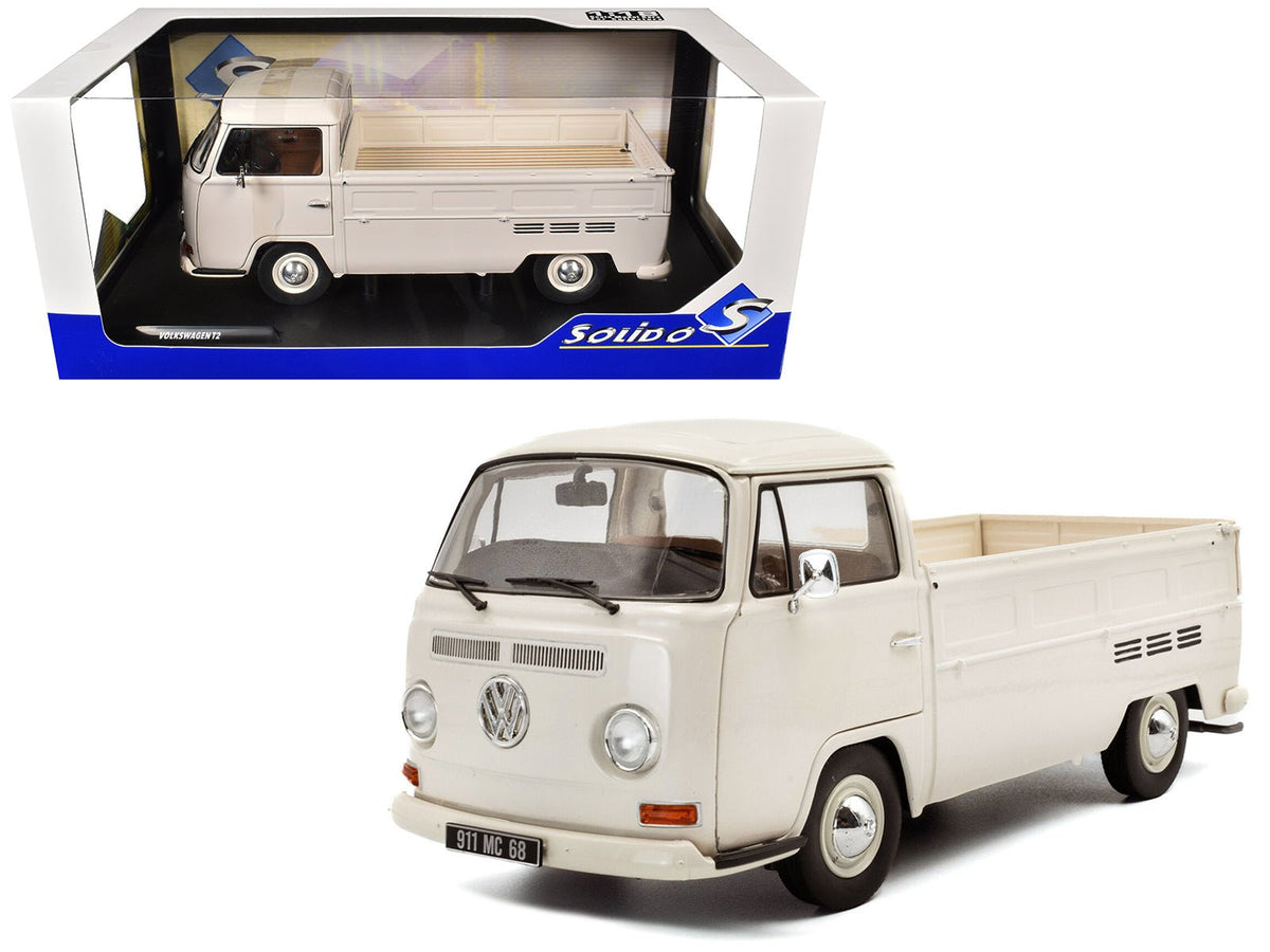 Rapid Vehicles 1968 Volkswagen T2 Pickup Truck Beige 1/18 Diecast Model Car by Solido  free...