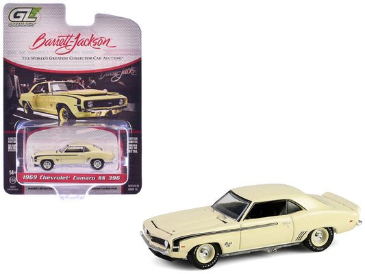Rapid Vehicles 1969 Chevrolet Camaro SS 396 Butternut Yellow with Black Stripes "Barrett-Jackson"...