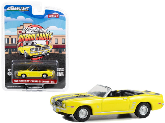 Rapid Vehicles 1969 Chevrolet Camaro SS Convertible Yellow with Black Stripes "17th Annual...