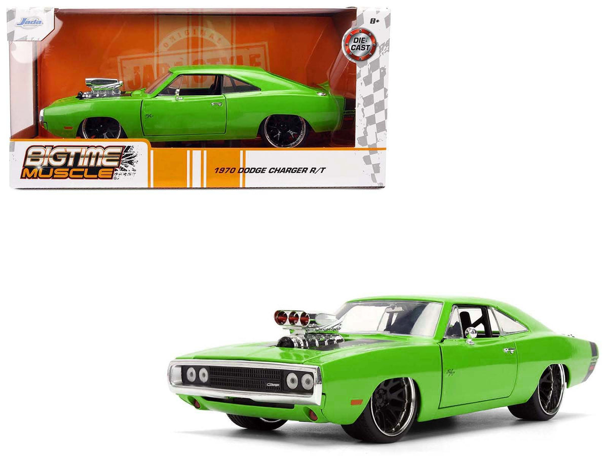 Rapid Vehicles 1970 Dodge Charger R/T Bright Green with Black Tail Stripe "Bigtime Muscle" Series...