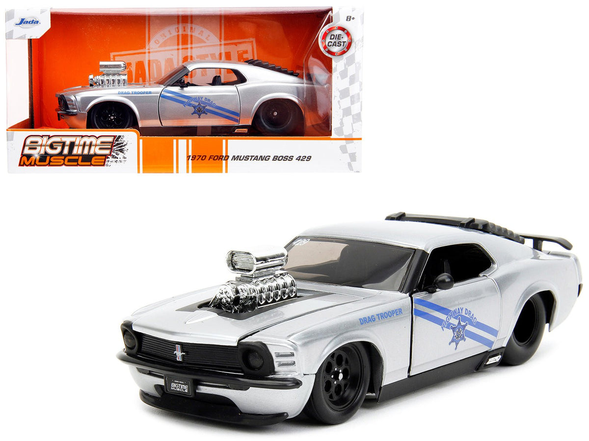 Rapid Vehicles 1970 Ford Mustang Boss 429 Silver Metallic "Highway Drag - Drag Trooper" "Bigtime...